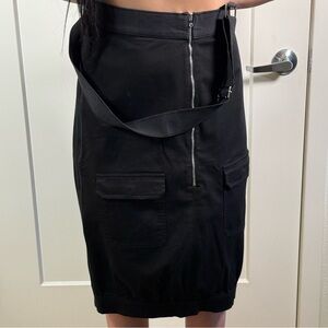 Dolce & Gabbana Twill Cargo Skirt with Suspender